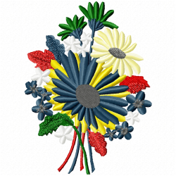 Flowers And Tree Embroidery Design 10 Flowers And Tree Embroidery Design 10